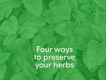 4 Ways to Preserve Your Herbs